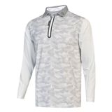  ÁO GOLF HANDEE CAMO DÀI TAY TRẮNG 