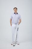  ÁO GOLF HANDEE 6 MÀU ÁO TRẮNG, CỔ TÍM 