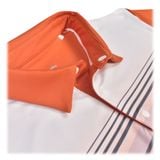  ÁO GOLF HANDEE TAY NGẮN CAM/TRẮNG 