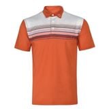  ÁO GOLF HANDEE TAY NGẮN CAM/TRẮNG 