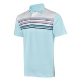  ÁO GOLF HANDEE TAY NGẮN XANH NGỌC PHỐI TRẮNG SỌC HỒNG 