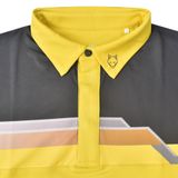  ÁO GOLF HANDEE TAY NGẮN VÀNG PHỐI ĐEN SỌC ĐẤT 