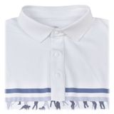  ÁO GOLF HANDEE TAY NGẮN BO CỔ TRẮNG IN GOLFER 