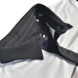  ÁO GOLF HANDEE TAY NGẮN ĐEN PHỐI TRẮNG SỌC HỒNG 