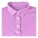  ÁO GOLF NỮ HANDEE TAY DÀI TÍM PHỐI HOA VĂN TRỤ CỔ 