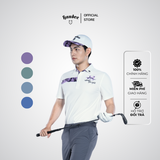  ÁO POLO NGẮN TAY HANDEE PRO GOLF HỌA TIẾT LÁ CÂY SỌC NGANG 