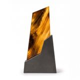  Cúp Vinh Danh Nhôm Kẹp Mica Phối Vàng Hổ Phách – Custom Theo Yêu Cầu | Pre-Order 