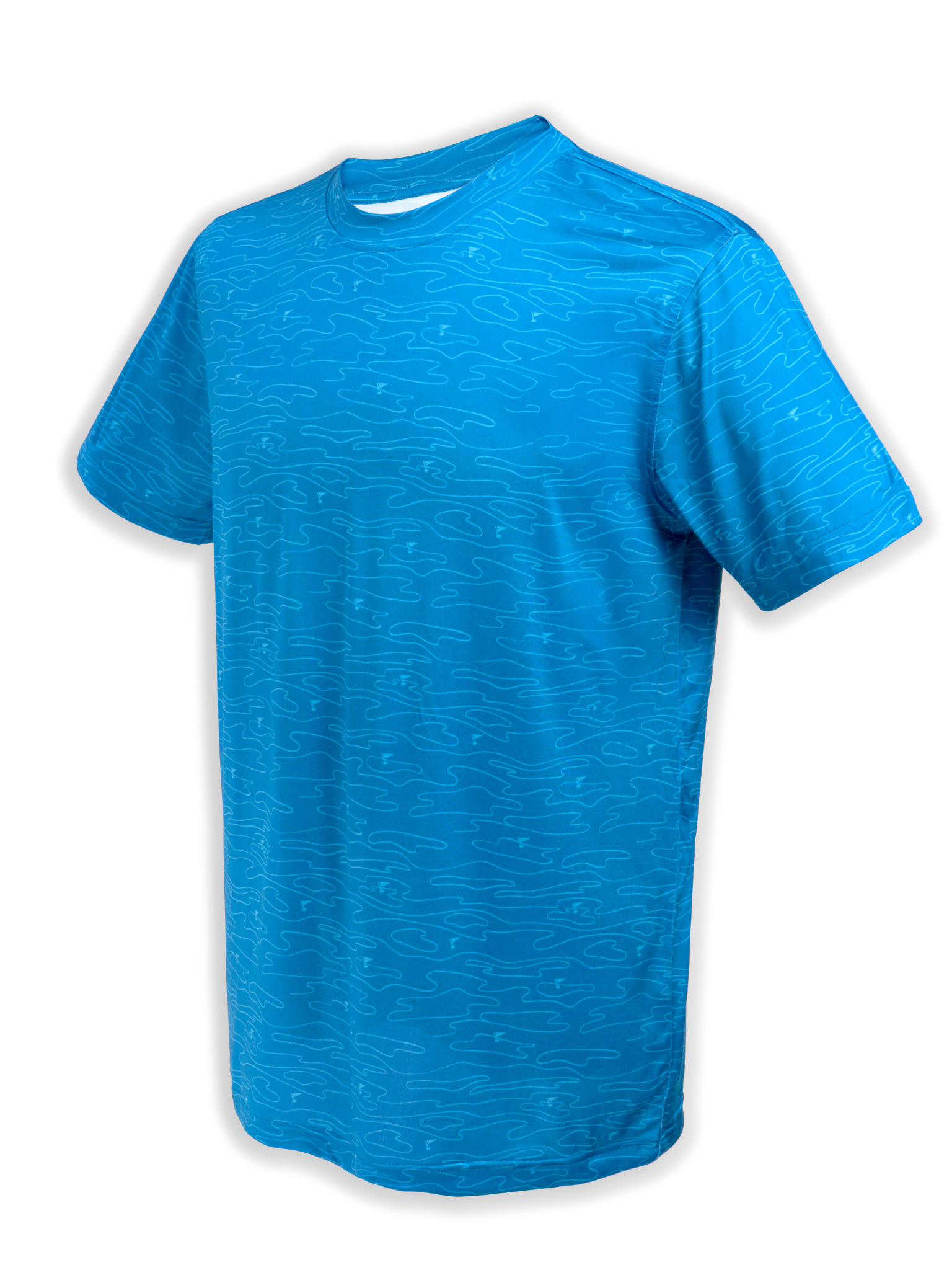  ÁO THUN PICKLEBALL NAM CỔ TRÒN HỌA TIẾT SÂN GOLF 