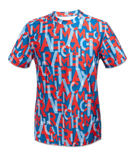  ÁO THUN PICKLEBALL NAM CỔ TRÒN HỌA TIẾT "AMERICA" 