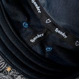  NÓN RỘNG VÀNH THÊU HÌNH SÓI TRẮNG 