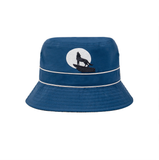  NÓN RỘNG VÀNH THÊU HÌNH SÓI TRẮNG 