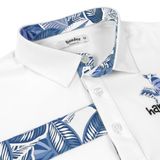  ÁO POLO NGẮN TAY HANDEE PRO GOLF HỌA TIẾT LÁ CÂY SỌC NGANG 