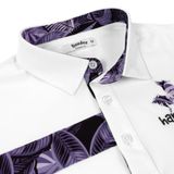  ÁO POLO NGẮN TAY HANDEE PRO GOLF HỌA TIẾT LÁ CÂY SỌC NGANG 