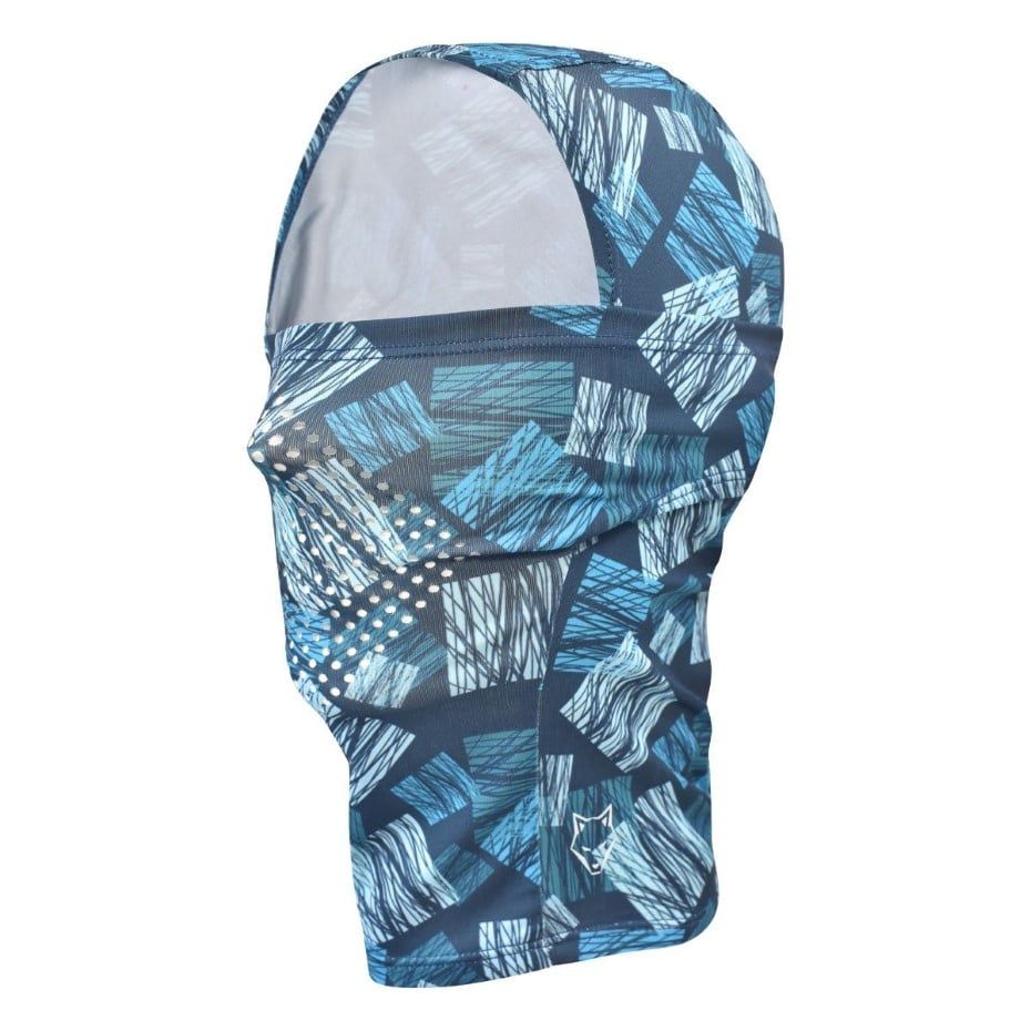  KHẨU TRANG TRÙM ĐẦU CẮT LAZE HỌA TIẾT VUÔNG XANH 