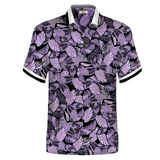  ÁO POLO NGẮN TAY HANDEE HỌA TIẾT LÁ CÂY VIỀN ĐEN 