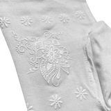  ỐNG TAY PHỐI LƯỚI MÀU TRẮNG 