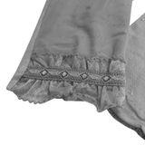  GĂNG TAY NỮ LỘ NGÓN PHỐI REN XÁM 