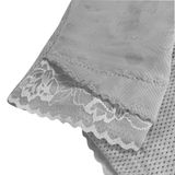  GĂNG TAY NỮ LỘ 2 NGÓN PHỐI LƯỚI MÀU XÁM 