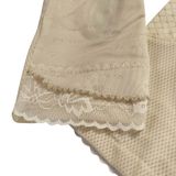  GĂNG TAY NỮ LỘ 2 NGÓN PHỐI LƯỚI MÀU DA 