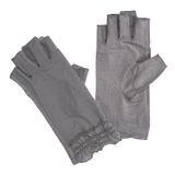  GĂNG TAY NỮ LỘ NGÓN PHỐI REN XÁM 