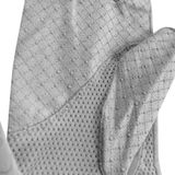  GĂNG TAY NỮ LỘ 2 NGÓN PHỐI LƯỚI MÀU XÁM 