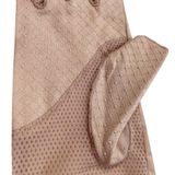  GĂNG TAY NỮ LỘ 2 NGÓN PHỐI LƯỚI MÀU HỒNG 