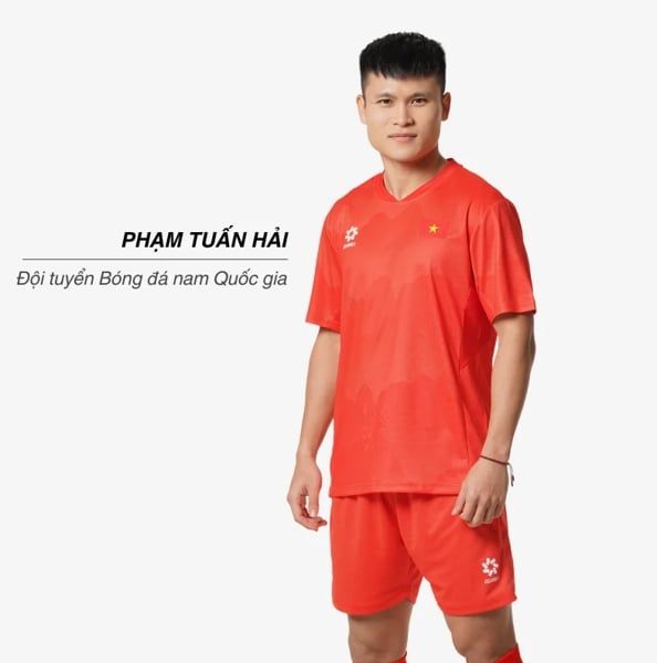 ĐL - Bộ tập luyện cầu thủ BĐQG 25 MJ-E3053 màu cam - XXL