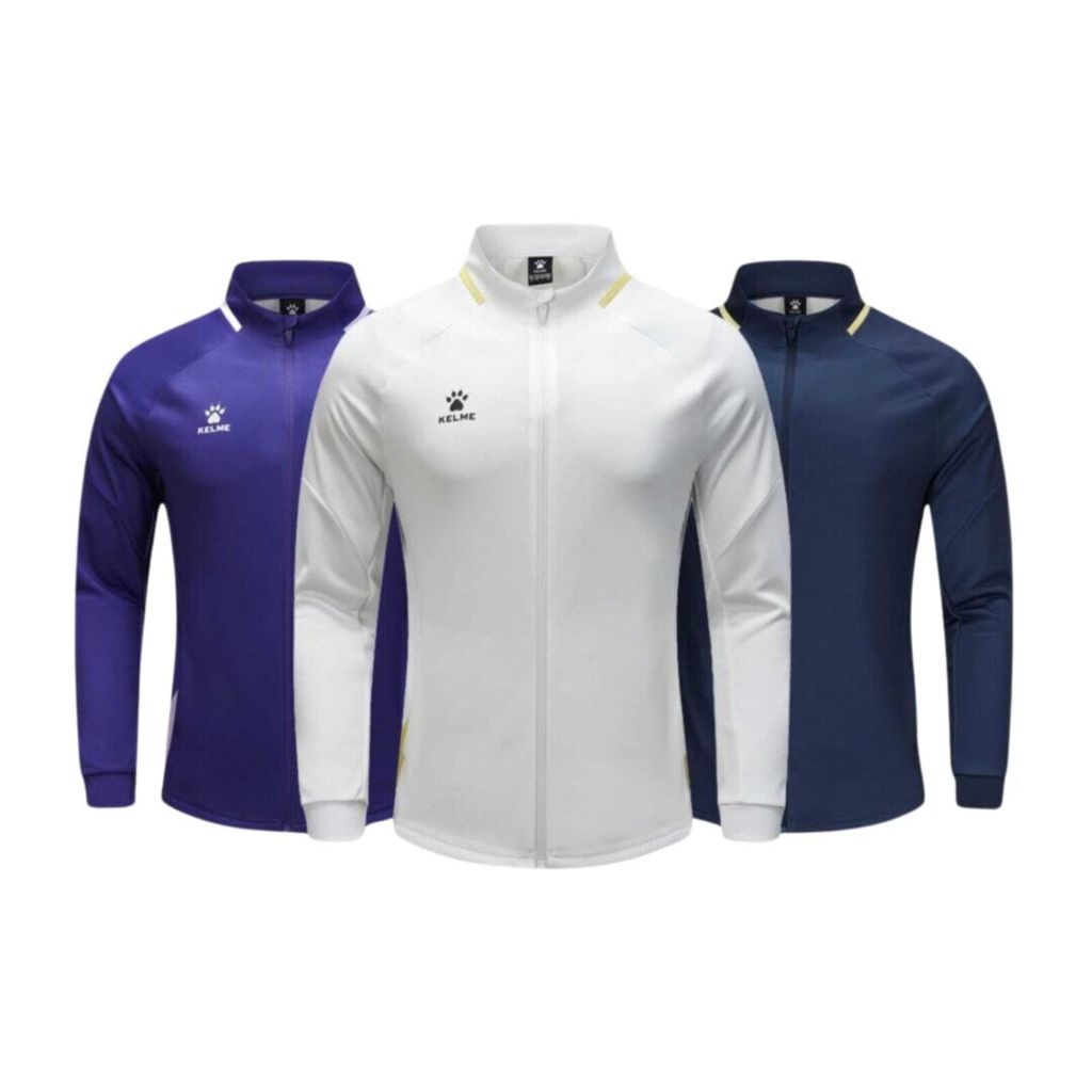 Áo Khoác Nỉ Kelme Knitted Jumper Vio Khoá Kéo 8461WT1093