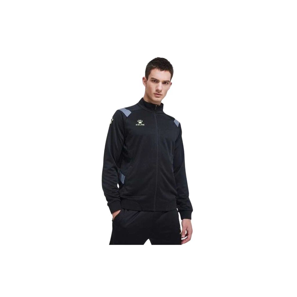Áo Khoác Nỉ Kelme Thu Đông Phối Vai 8161WT1005