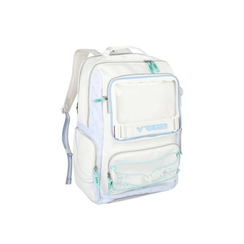 Balo Cầu Lông Victor BR5058 HYQ AM Chính Hãng – PU Leather Sang Trọng Màu Trắng