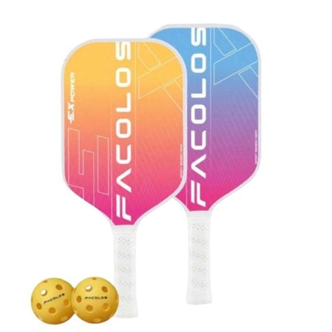 Set 2 Vợt Pickleball Facolos Ex Power 14mm - Chính Hãng Giá Tốt
