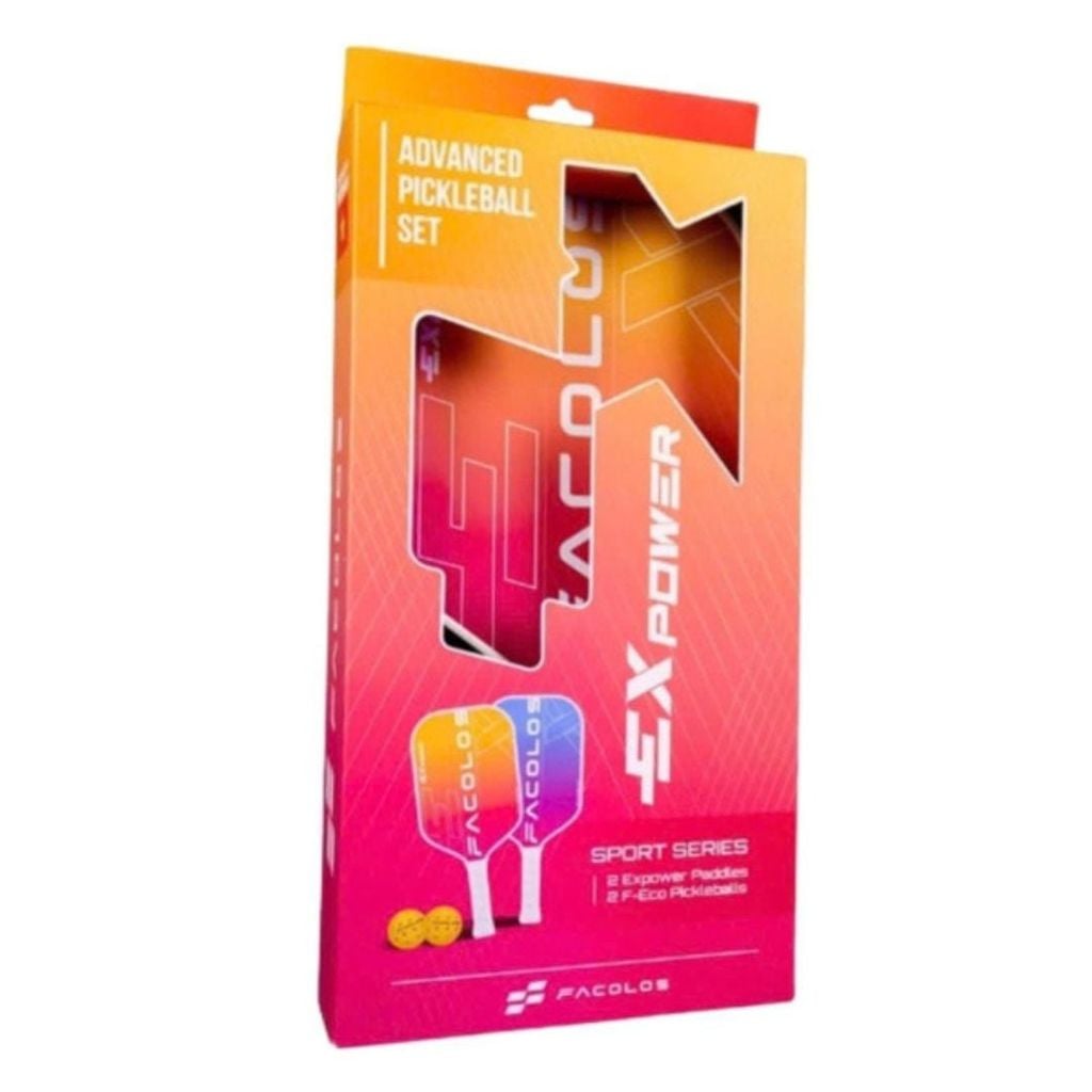 Set 2 Vợt Pickleball Facolos Ex Power 14mm - Chính Hãng Giá Tốt