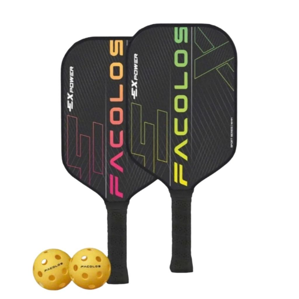 Set 2 Vợt Pickleball Facolos Ex Power 14mm - Chính Hãng Giá Tốt