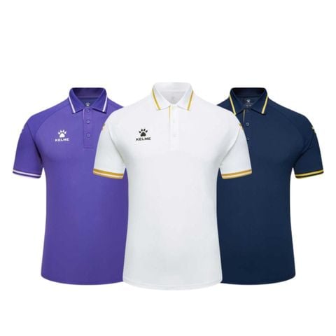 Áo Polo Kelme Nekko - Poly Siêu Thoáng, Thiết Kế Phối Sọc Bo Tay