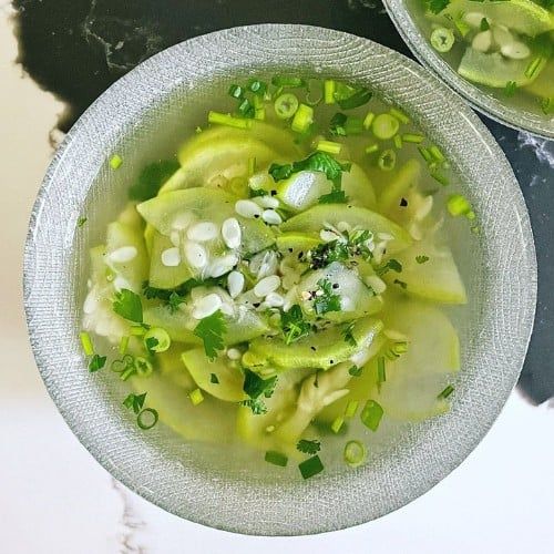  Canh tép nấu bầu 