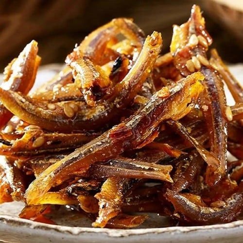  Khô cá cơm cháy tỏi 