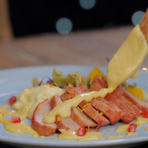  Lườn ngỗng sốt chanh dây 