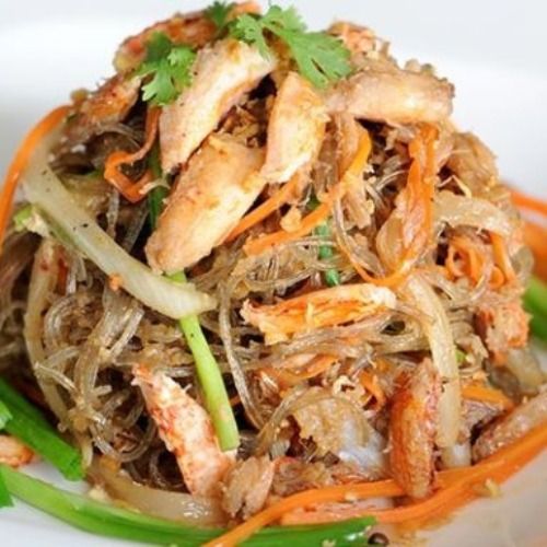  Miến xào thịt ghẹ 