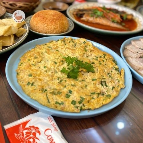  Trứng chiên hành 