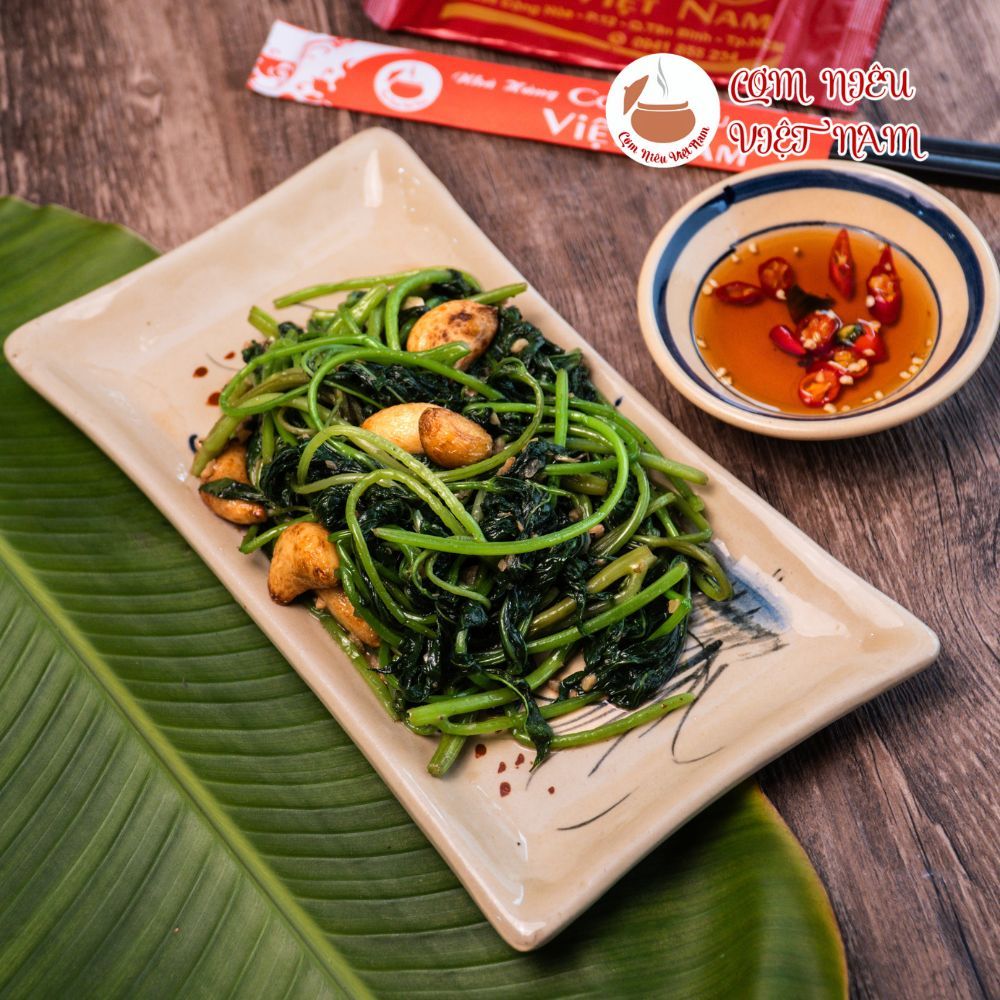  Rau lang: Xào tỏi/ Xào bò 