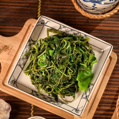  Rau tập tàng luộc 