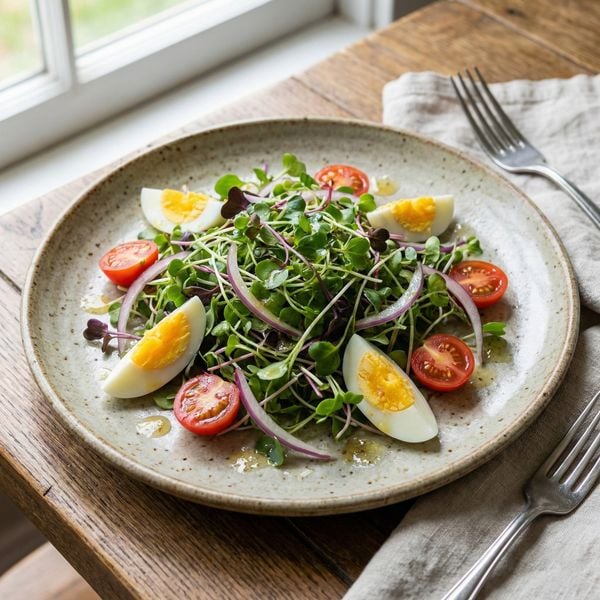  Salad cải mầm: Trứng/ Bò 