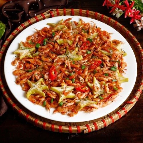  Tép đồng xào khế 