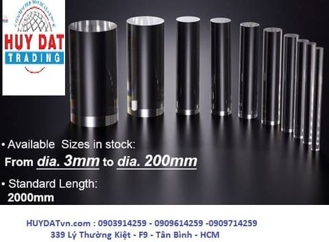 KÍCH THƯỚC, ĐƯỜNG KÍNH VÀ ĐỘ DÀY TIÊU CHUẨN ỐNG MICA RỖNG+ ĐẶC