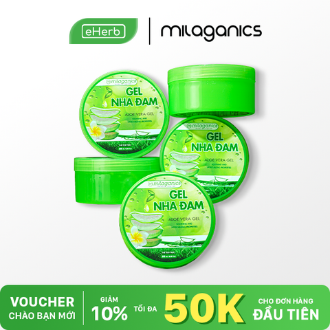  [COMBO SỈ] Gel nha đam MILAGANICS - Dưỡng da, cấp ẩm 98%, cho da khô, nhạy cảm - 300ml 
