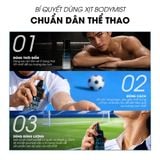  [MUA 2 GIẢM 30%] Body Mist Nam Thể Thao BODYMISS Xịt Thơm Lâu, Kiểm Soát Mùi Cơ Thể Cho Dân Pickleball 
