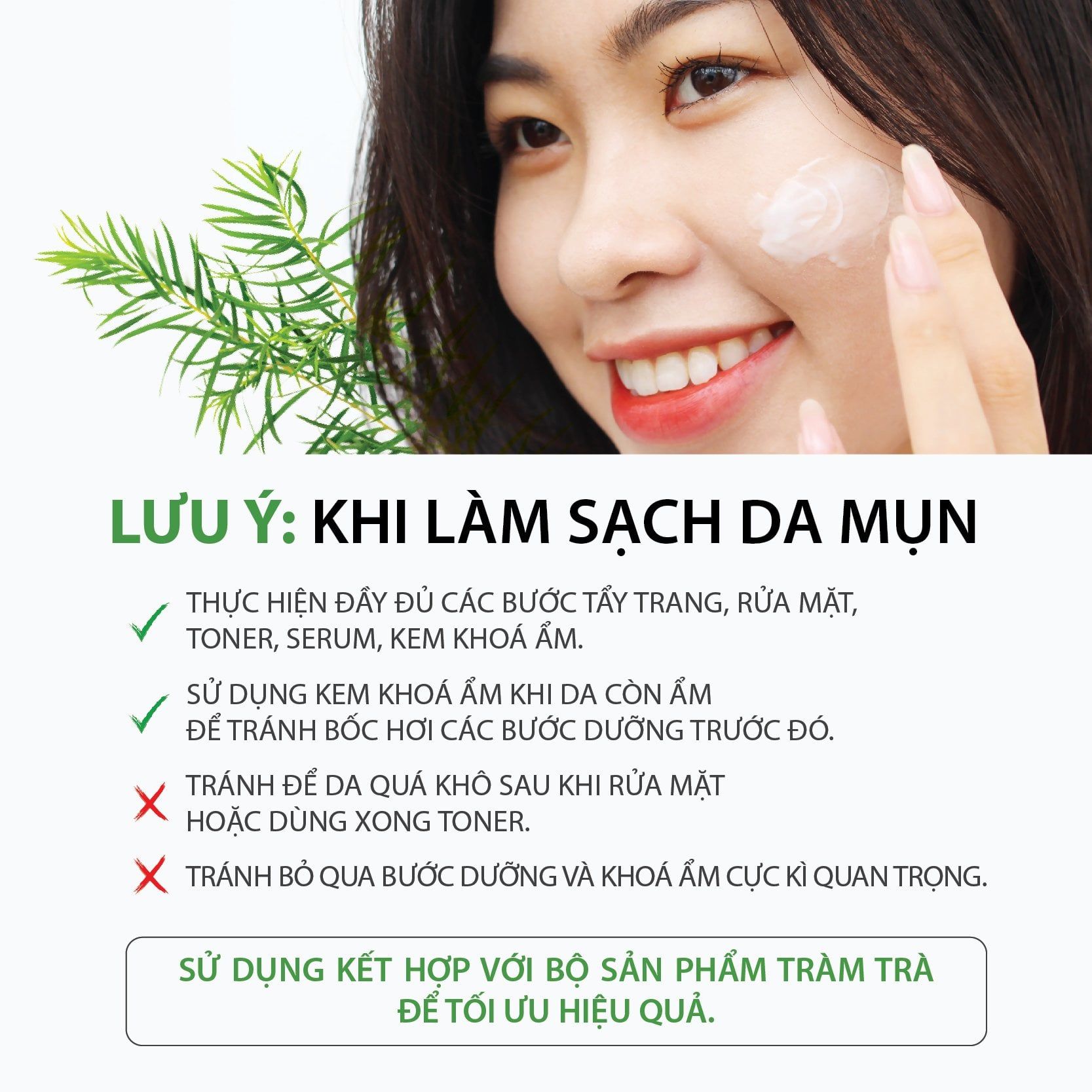  [DEAL SỐC 99K]  Kem Dưỡng Tràm Trà MILAGANICS 50g - Mua 1 Tặng 1, Tặng Thêm Bao Lì Xì 