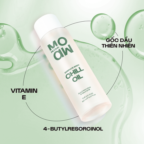  [MUA 1 TẶNG 1] Dầu Dưỡng Da Toàn Thân Thư Giãn Chill Oil Moaw Moaws 150ml 