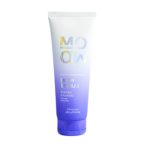  [MUA 1 TẶNG 1] Tẩy tế bào chết cám gạo hạnh nhân MOAW MOAWS - Scrub sữa gạo dưỡng da mềm mịn 230g 