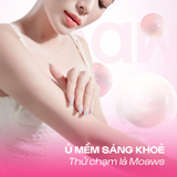  Combo Bột Tắm Trắng Thảo Mộc MOAW MOAWS & Bột Đậu Đỏ MILAGANICS Tẩy Tế Bào Chết Ủ Trắng 500G + 100G Dưỡng Da Body 